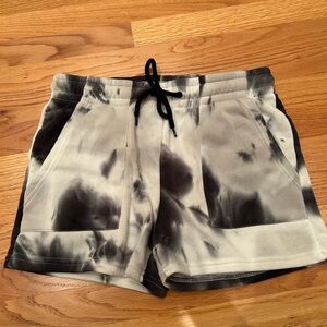 Stylish Black and Gray Women's Sweat Shorts